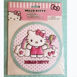 Hello Kitty Pink and White 3D Sticker